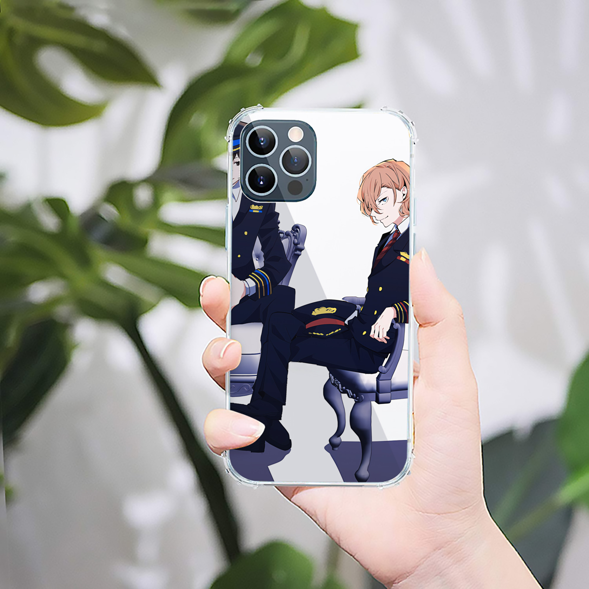 （画像用） 文豪ストレイドッグス Bungo Stray Dogs 【iPhone 12シリーズ対応】透明スマホケース（クリアソフトケース）